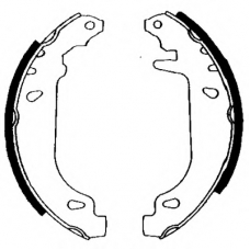 8DB 355 001-211 HELLA PAGID Комплект тормозных колодок