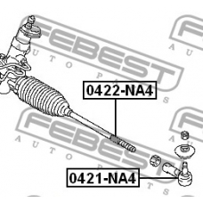 0422-NA4 FEBEST Осевой шарнир, рулевая тяга