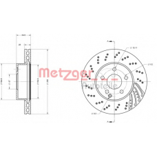 6110453 METZGER Тормозной диск