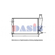 060090N AKS DASIS Радиатор, охлаждение двигателя