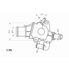 C.701.83 BEHR Термостат, охлаждающая жидкость