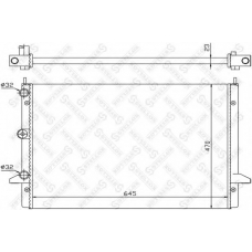 10-25242-SX STELLOX Радиатор, охлаждение двигателя