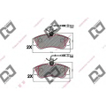 BP2176 DJ PARTS Комплект тормозных колодок, дисковый тормоз