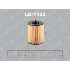 LO-1122 LYNX Lo-1122 фильтр масляный lynx
