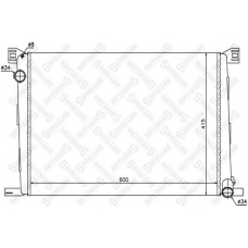 10-25408-SX STELLOX Радиатор, охлаждение двигателя