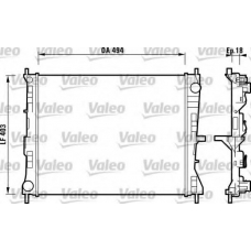 732903 VALEO Радиатор, охлаждение двигателя