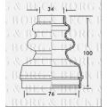 BCB2736 BORG & BECK Пыльник, приводной вал