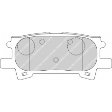 FSL1731 FERODO Комплект тормозных колодок, дисковый тормоз