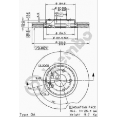 09.7808.11 BREMBO Тормозной диск