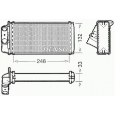 DRR09050 DENSO Теплообменник, отопление салона