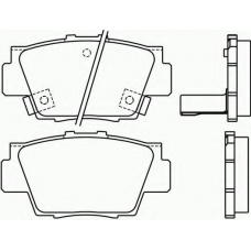 T1756 PAGID Комплект тормозных колодок, дисковый тормоз