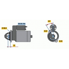 0 986 010 040 BOSCH Стартер