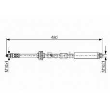 1 987 476 824 BOSCH Тормозной шланг