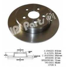 IBP-1990 IPS Parts Тормозной диск