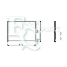 CO0108 EQUAL QUALITY Конденсатор, кондиционер