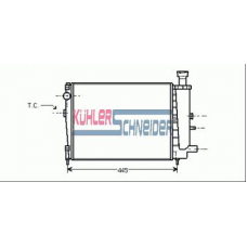 1502701 KUHLER SCHNEIDER Радиатор, охлаждение двигател