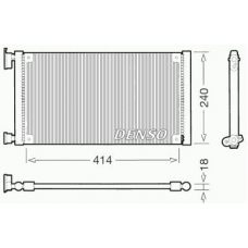 DCN09120 DENSO Конденсатор, кондиционер