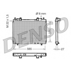 DRM09026 DENSO Радиатор, охлаждение двигателя