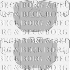 BBP1595 BORG & BECK Комплект тормозных колодок, дисковый тормоз
