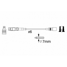 0 986 356 302 BOSCH Комплект проводов зажигания