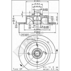 BS 7173 BRECO Тормозной диск