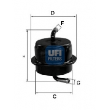 31.673.00 UFI Топливный фильтр