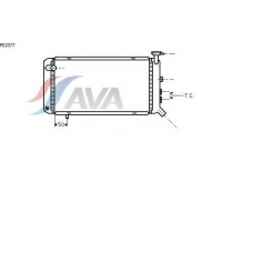PE2077 AVA Радиатор, охлаждение двигателя