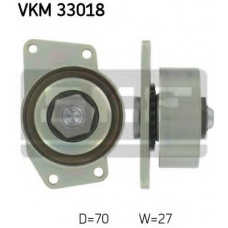 VKM 33018 SKF Натяжной ролик, поликлиновой  ремень