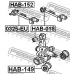 HAB-149 FEBEST Втулка, рычаг колесной подвески