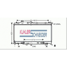 2200361 KUHLER SCHNEIDER Радиатор, охлаждение двигател