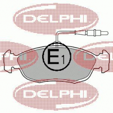LP793 DELPHI Комплект тормозных колодок, дисковый тормоз