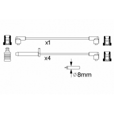 0 986 357 235 BOSCH Комплект проводов зажигания