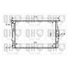 QER1557 QUINTON HAZELL Радиатор, охлаждение двигателя