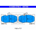 13.0460-5789.2 ATE Комплект тормозных колодок, дисковый тормоз