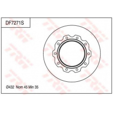 DF7271S TRW Тормозной диск