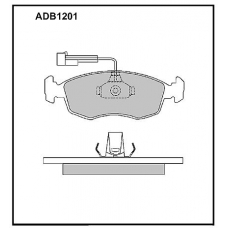 ADB1201 Allied Nippon Тормозные колодки