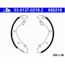 03.0137-0218.2 ATE Комплект тормозных колодок