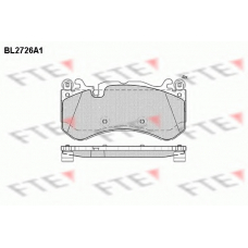 BL2726A1 FTE Комплект тормозных колодок, дисковый тормоз