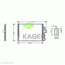 94-5044 KAGER Конденсатор, кондиционер