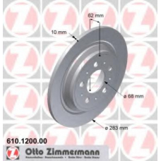 610.1200.00 ZIMMERMANN Тормозной диск