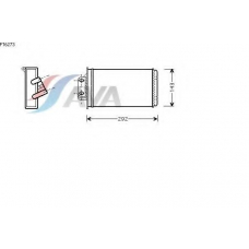 FT6273 AVA Теплообменник, отопление салона