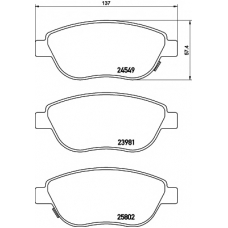 T2267 PAGID Комплект тормозных колодок, дисковый тормоз