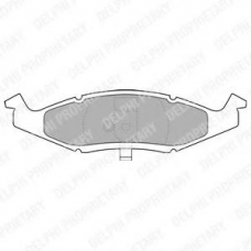 LP1225 DELPHI Комплект тормозных колодок, дисковый тормоз