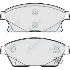 PAD1772 APEC Комплект тормозных колодок, дисковый тормоз