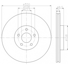 8DD 355 113-001 HELLA PAGID Тормозной диск