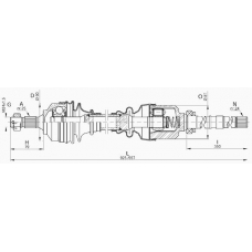 DRS6248.00 OPEN PARTS Приводной вал