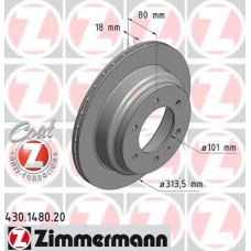 430.1480.20 ZIMMERMANN Тормозной диск