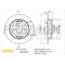 BD-5201 FREMAX Тормозной диск