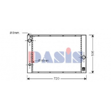 051005N AKS DASIS Радиатор, охлаждение двигателя