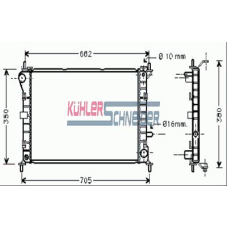 1814801 KUHLER SCHNEIDER Радиатор, охлаждение двигател